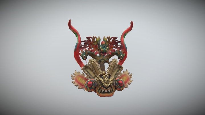 18 MASCARAS DE  DIABLADA 3D Model