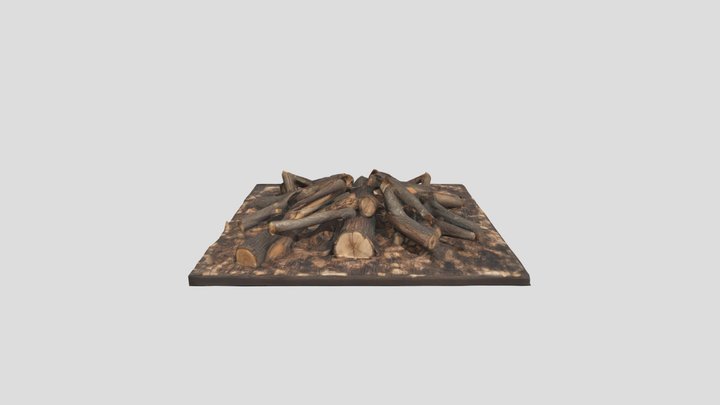 Wooden Pyramid 3D Model