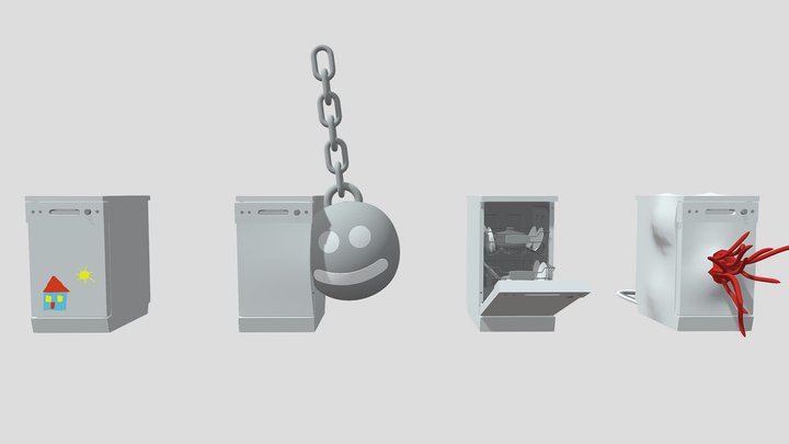 Dishwasher 3D Model