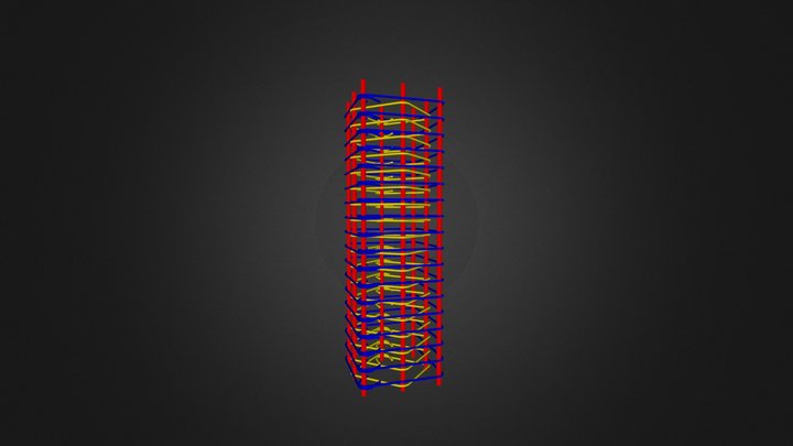 Armaturni koš kratek steber 3D Model