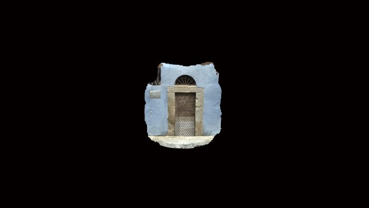 Porta de l’antiga farga de ferro de cal Tint 3D Model