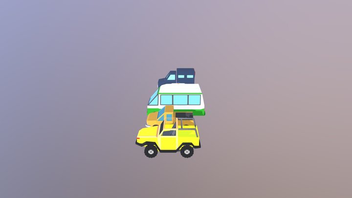 Vehicle Cartoon 3D Model