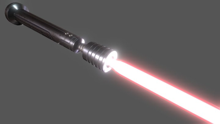 HD Reborn's Lightsaber from Jedi Knight II 3D Model