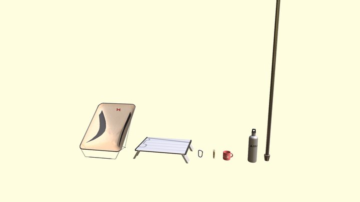 Small Asset Collection - Yuru Camp inspired 3D Model