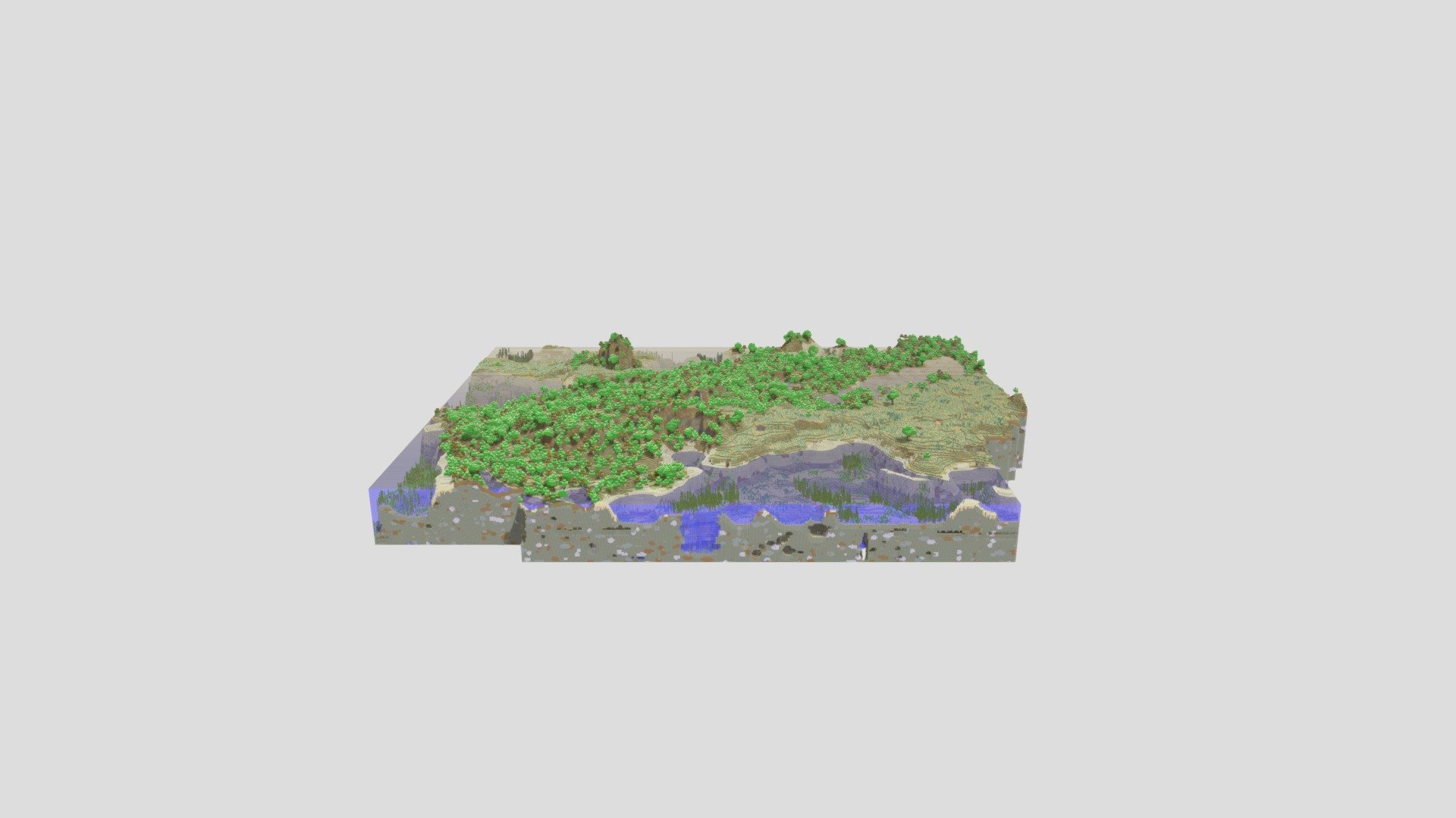 Minecraft world 1 - Download Free 3D model by trmhtk2 [cc6a3d8] - Sketchfab