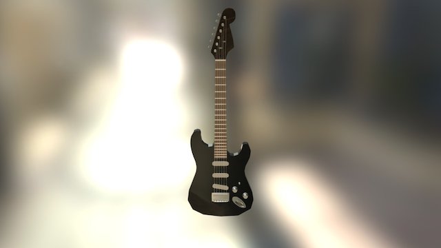 Guitarra elèctrica 3D Model