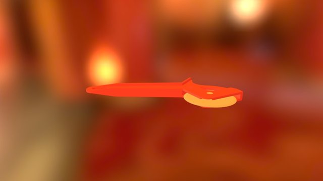Pizza Cutter Assembly 3D Model