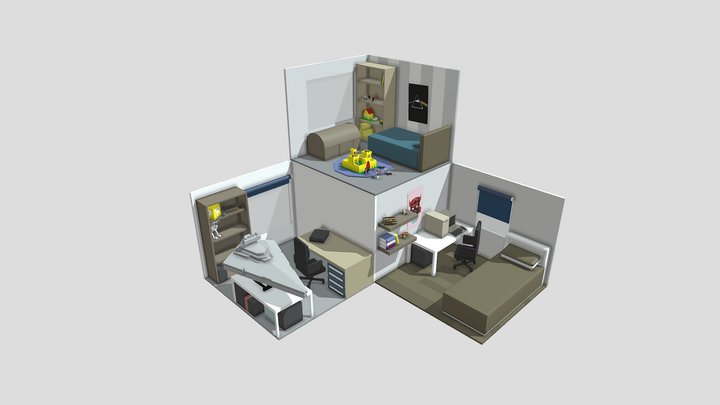 Lego informative diorama 3D Model