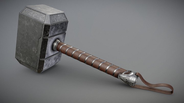 Thor's Hammer (Mjolnir) 3D Model