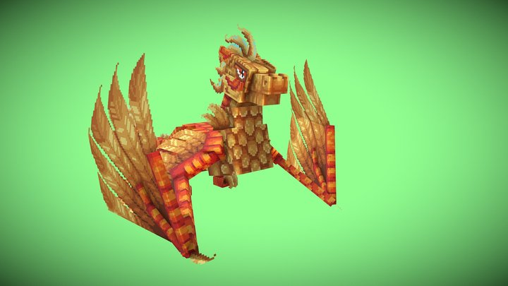 Fire Dragon 3D Model