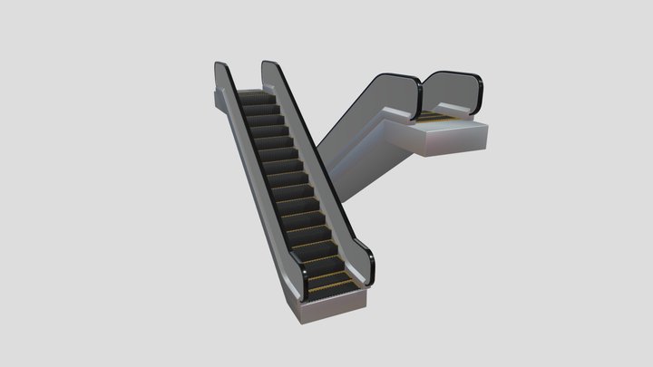 Escalators 3D Model