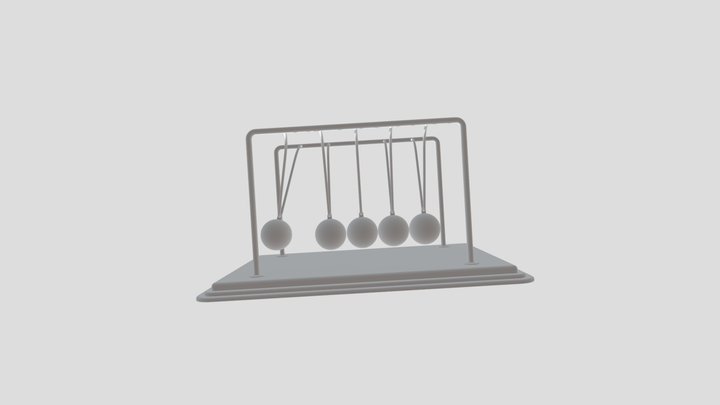 Newton's Cradle 3D Model