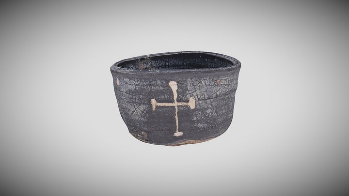 Tea Bowl with Crucifix Design, 18th-19th century 3D Model
