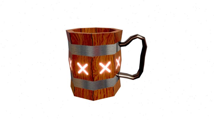 WoodenMug 3D Model