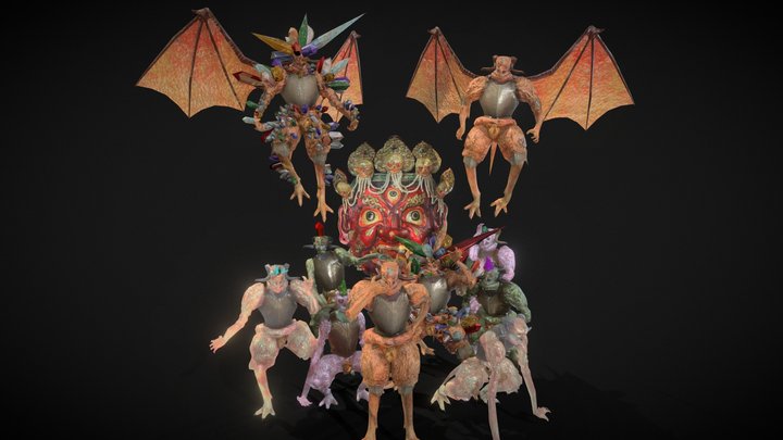 Divine Imps 3D Model