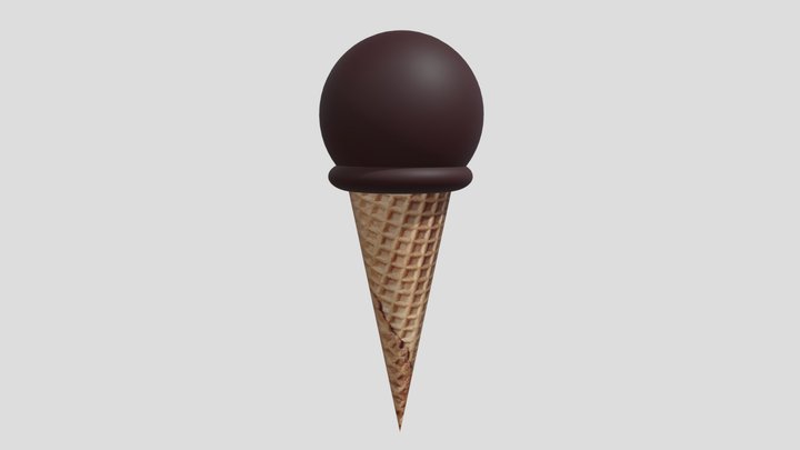 Chocolate ice cream – Modello 3D gratuito STL