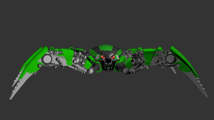 Robot Spider 3D Model