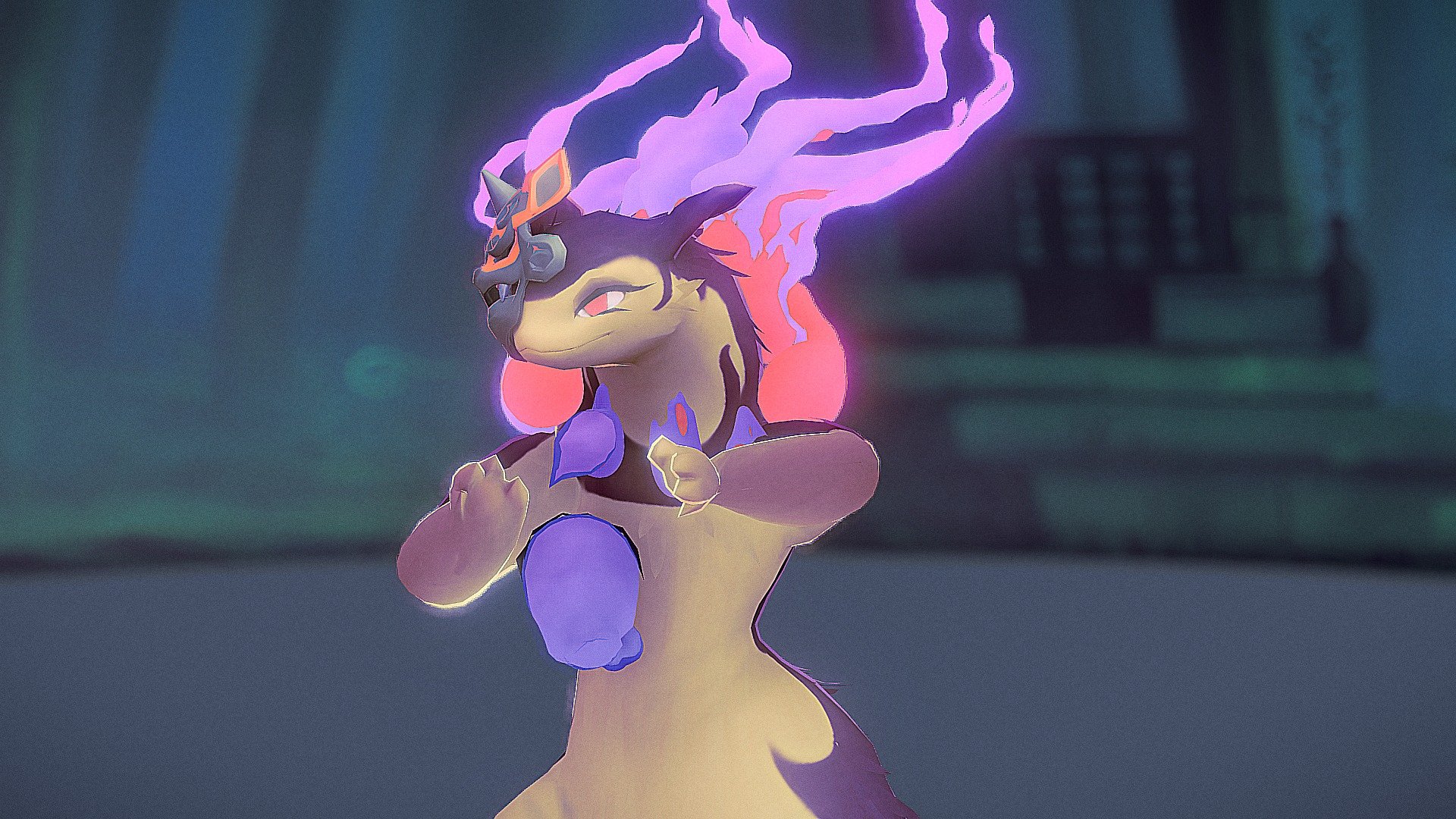 Hisuian typhlosion animation