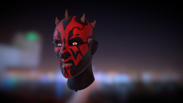 Darth Maul Angry 3D Model