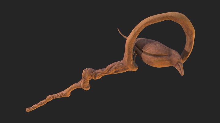 Druid Staff 3D Model