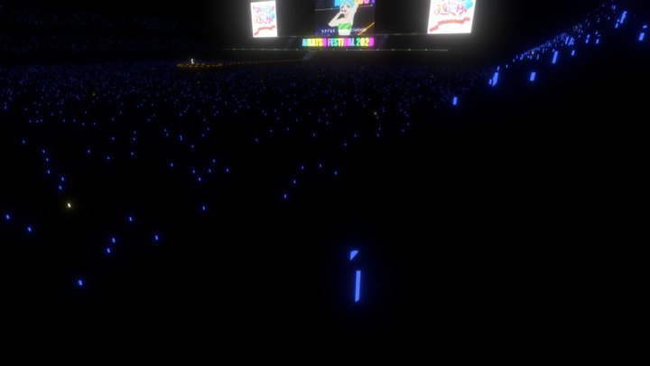 omochan stadium Live for mycharaonparade2 3D Model