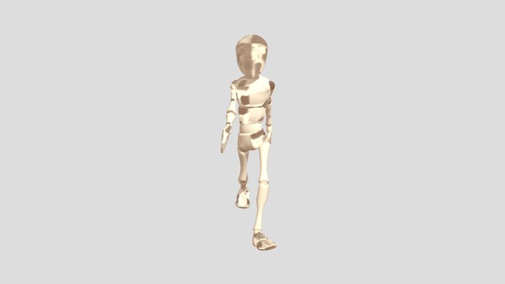 Walking Cycle 3D Model