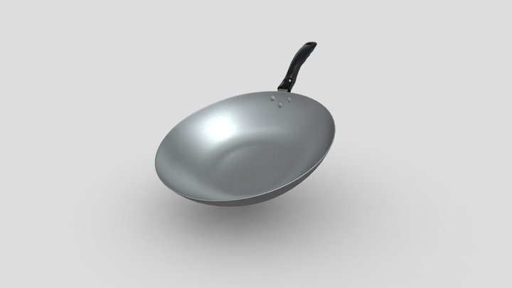 pot iron SUPOR 苏泊尔爱家精铸铁锅 3D Model