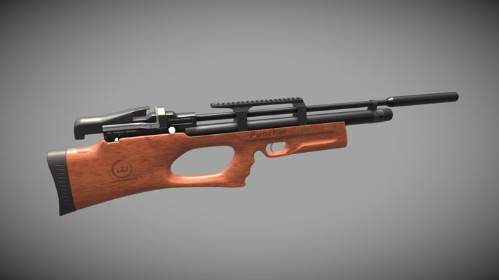 Air rifle Kral 3D Model