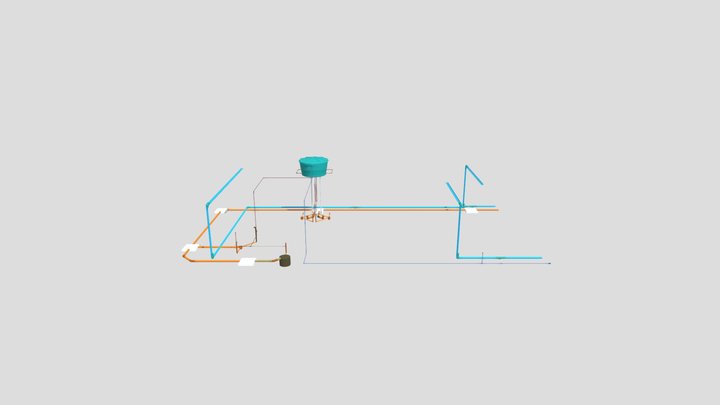 3D HIDROSSANITÁRIO - MISAEL 3D Model