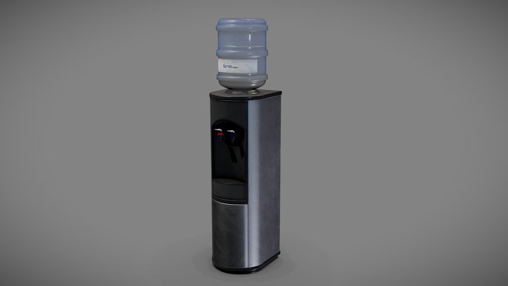 Floor Standing Bottled Water Cooler 3D Model