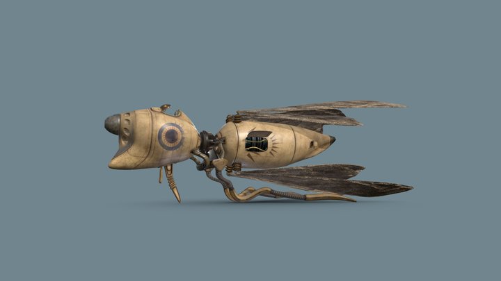 "KurikiFly"  Flapping airplane _"Ka" 3D Model