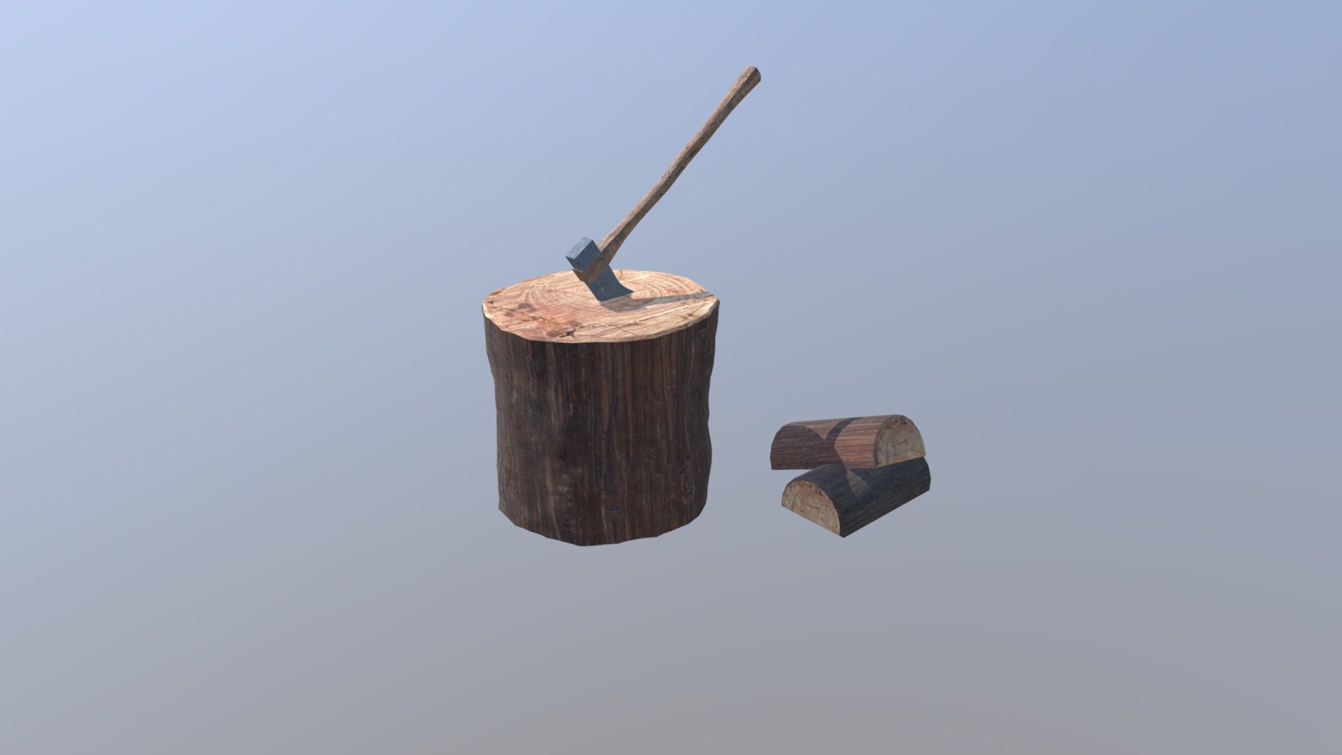 wood chopping axe
