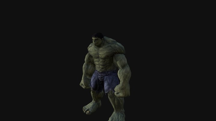 Hulk Take-Damage 3D Model