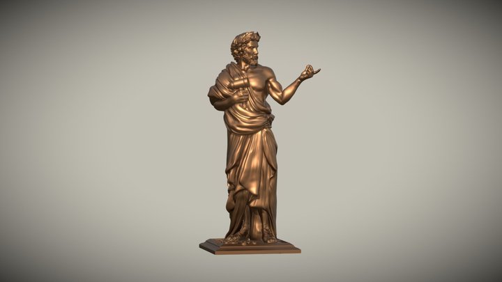 First Player Statue - Foundations of Rome 3D Model