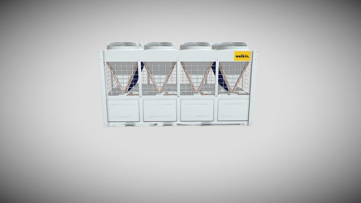 Chiller Air-Cooled Industrial Unit 3D Model