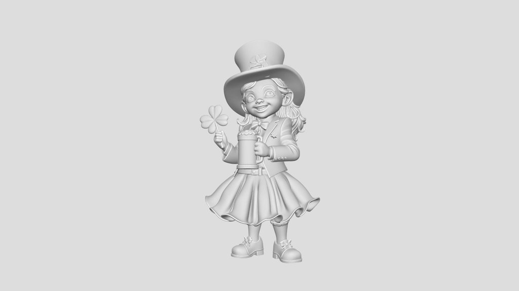 St. Patrick's Day Leprechaun Girl