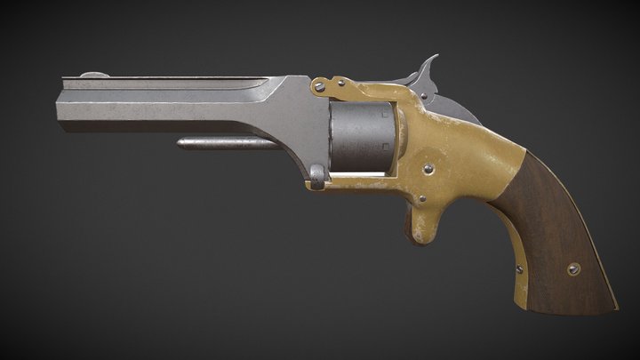 Smith & Wesson Model 1, 1st issue 3D Model