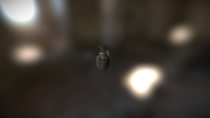 Mk2 Handgranate 3D Model