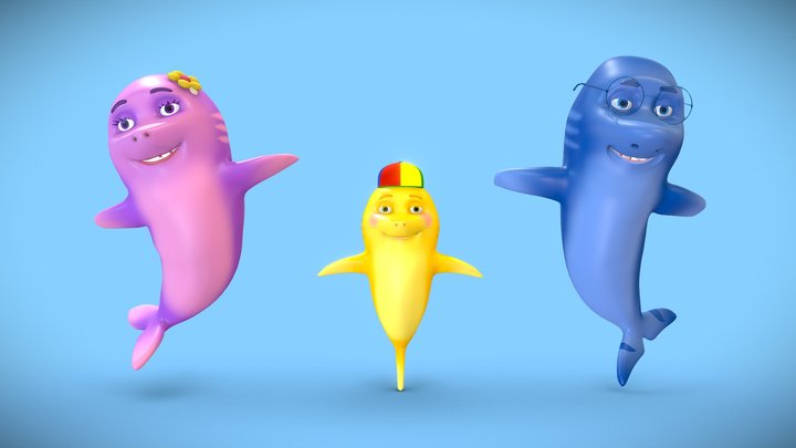 Babyshark 3D models - Sketchfab