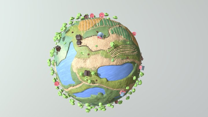 Farm_Planet 3D Model
