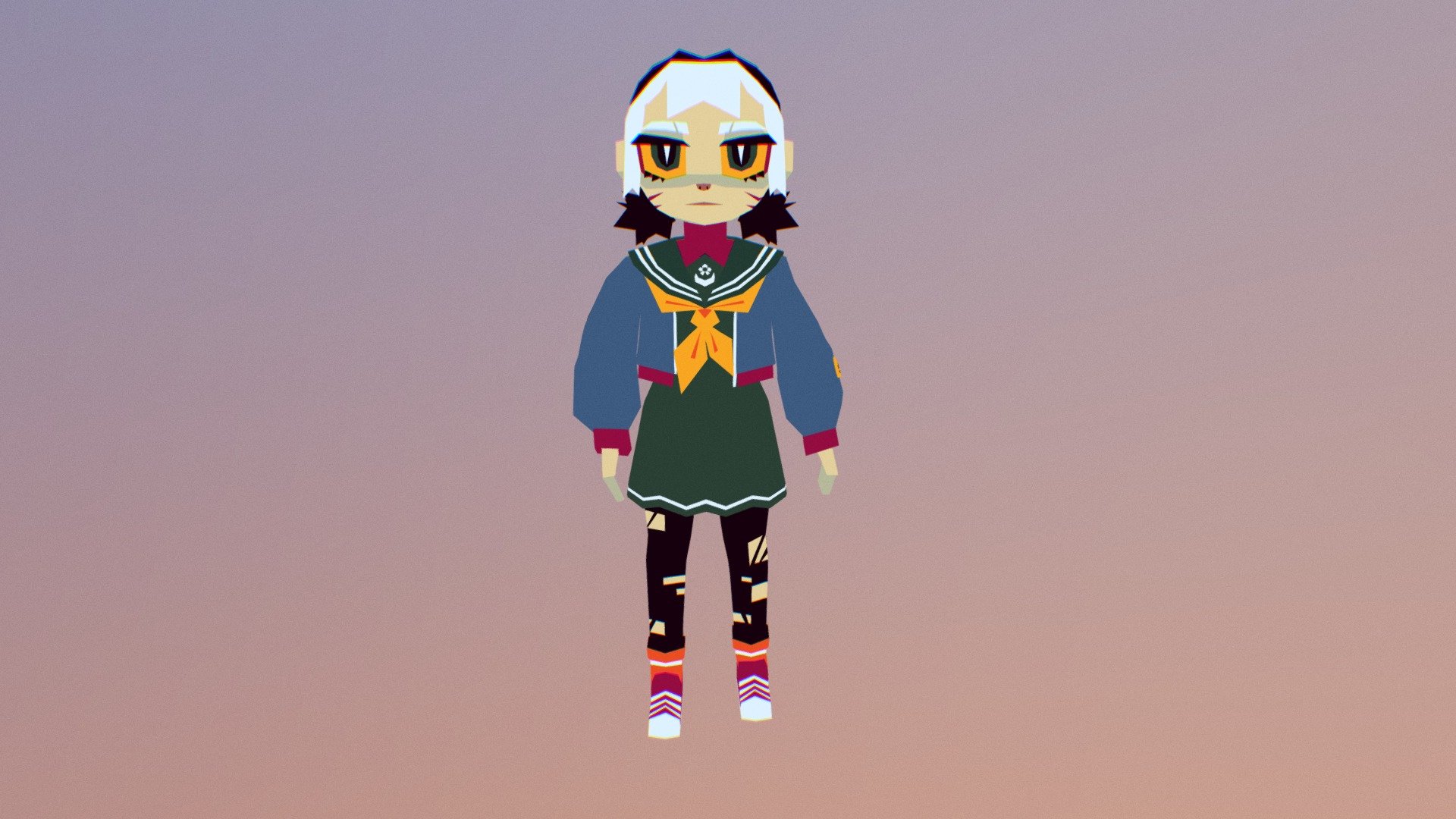 Demon girl - 3D model by H!KKAGE (@HIKKAGE) [cc89f38] - Sketchfab