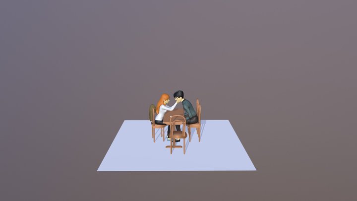 Cheese in the trap scene 3D Model