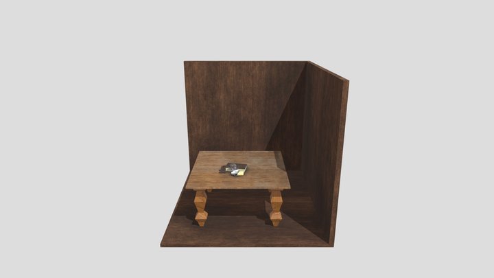 Antique Showcase Model 3D Model