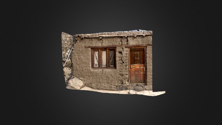 Shey Palace Mudhouse - Ladakh, India 3D Model