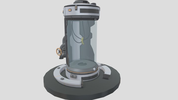 XYZ_HW Details Sci-Fi Capsule 3D Model