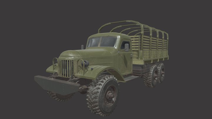ZIL157 bort platforma 3D Model