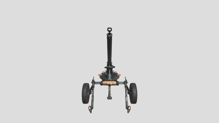 Nona 120 mm mortar 3D Model