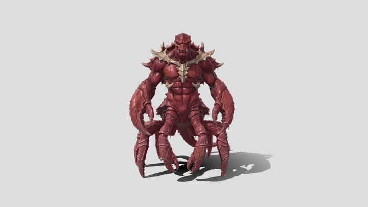 lobster monstrosity Animal character 3D Model – Modello 3D gratuito STL