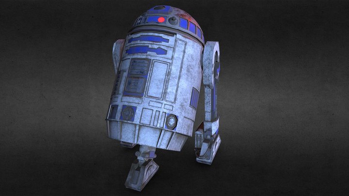 R2-D2 3D Model