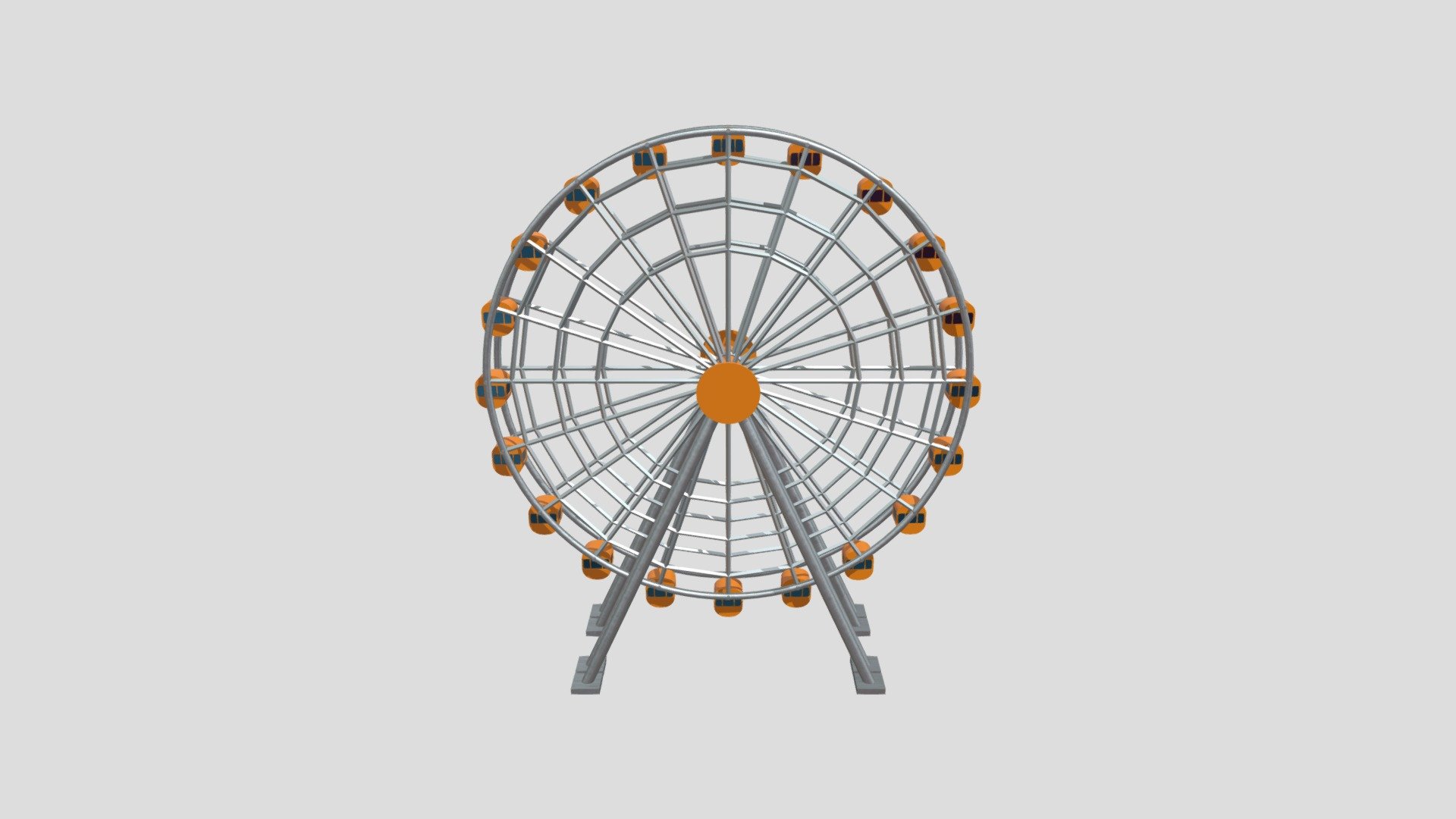 ferris wheel - 3D model by kiselok_okak [cc8feee] - Sketchfab